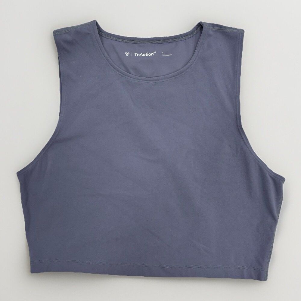 TNAction Tank Top Womens Size Large Crop Top Athletic Blue Workout Aritzia